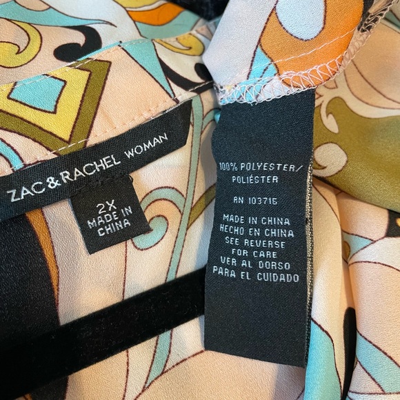 Zac & Rachel blouse, 2X - Picture 3 of 8